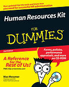 Human resources kit for dummies