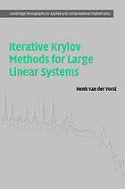 Iterative Krylov methods for large linear systems