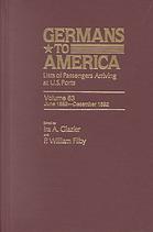 Germans to America : list of passengers arriving at US ports / 40 August 1881 - October 1881.