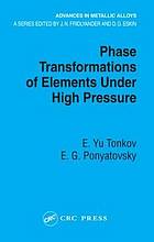 Phase transformations of elements under high pressure