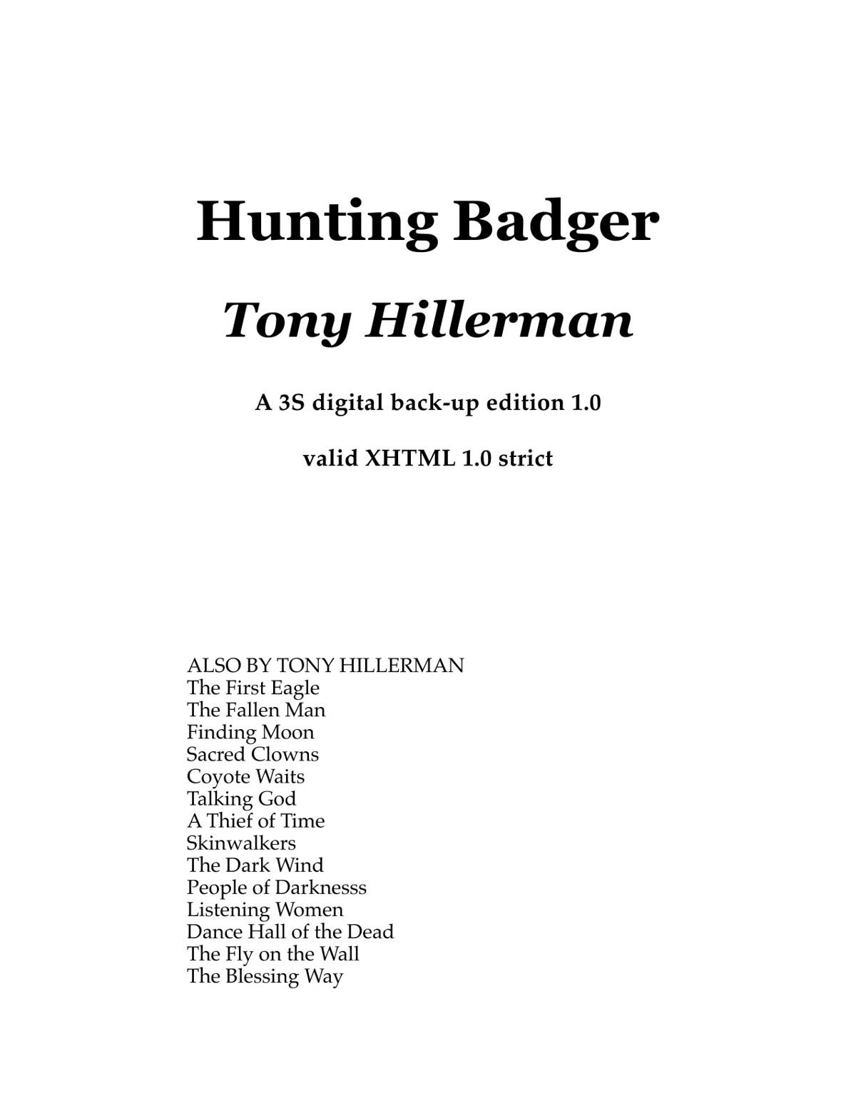 Hunting Badger