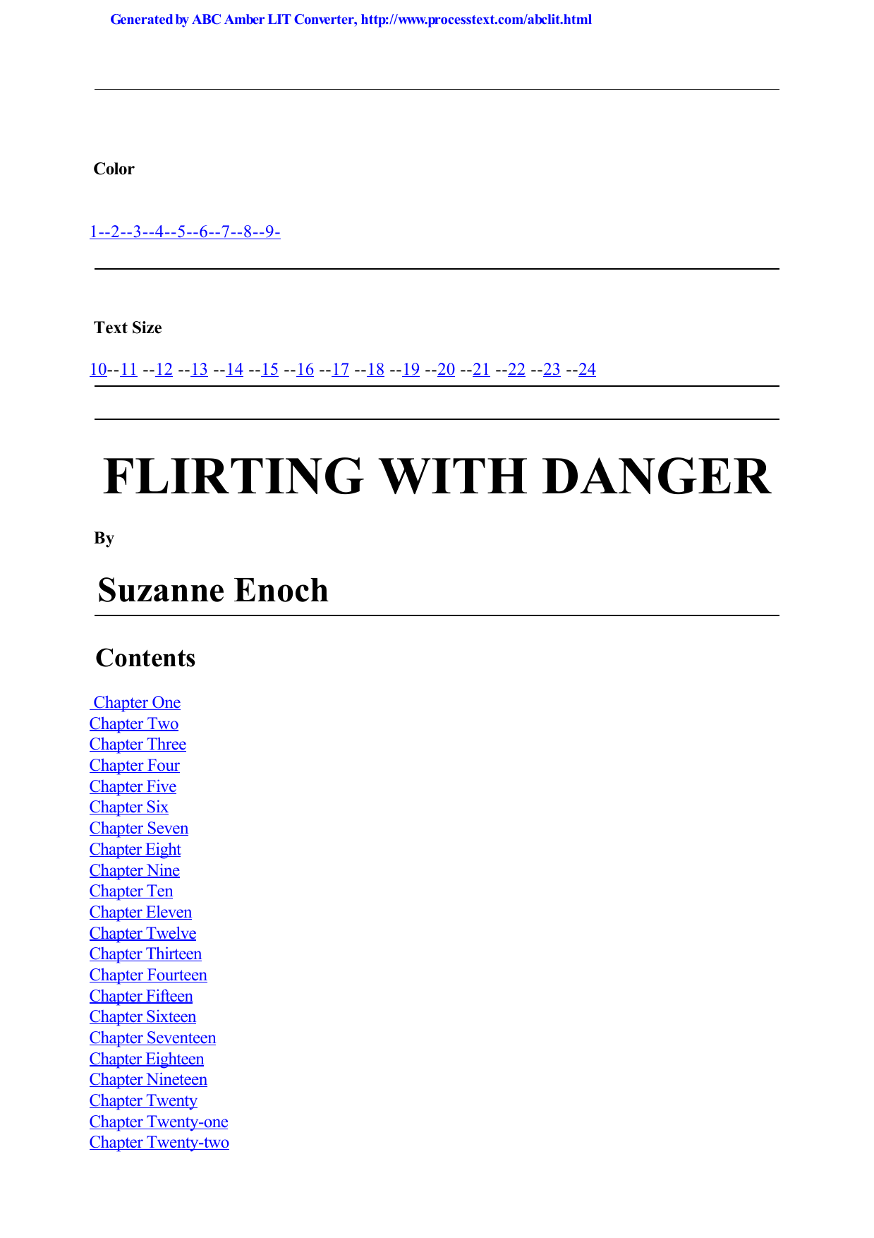 Flirting With Danger