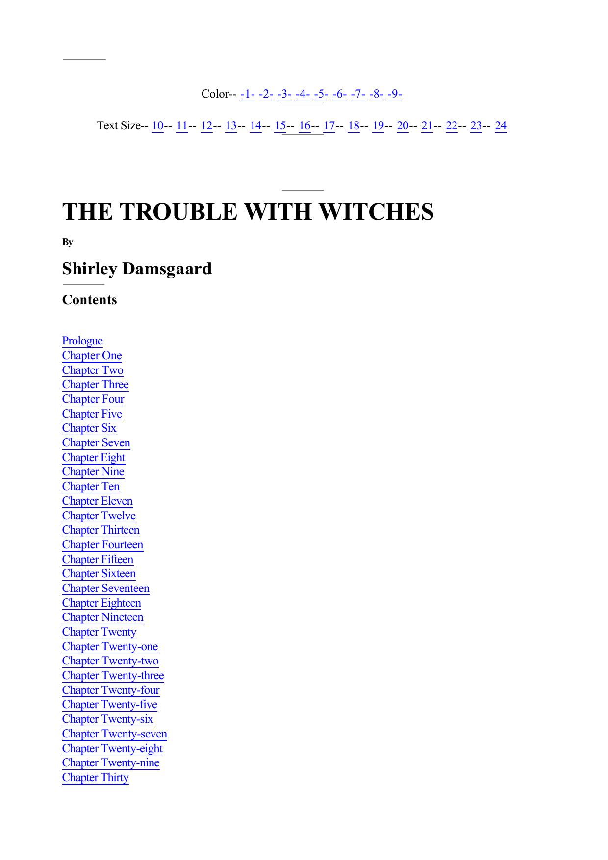 The Trouble With Witches