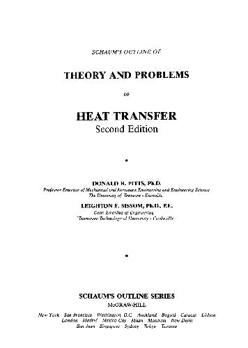 Schaum's Outline of Heat Transfer