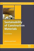 Sustainability of Construction Materials