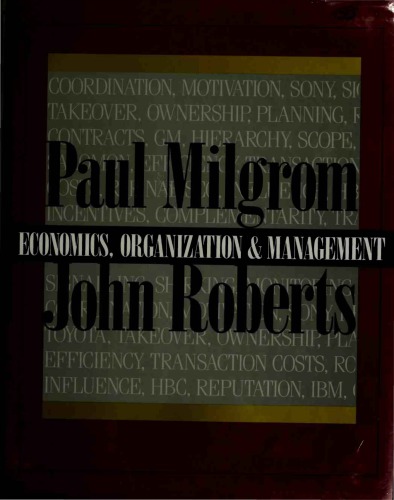 Economics, Organization and Management