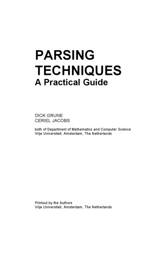 Parsing Techniques