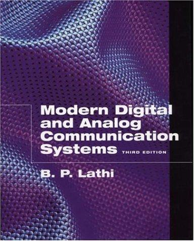 Modern Digital and Analog Communication Systems