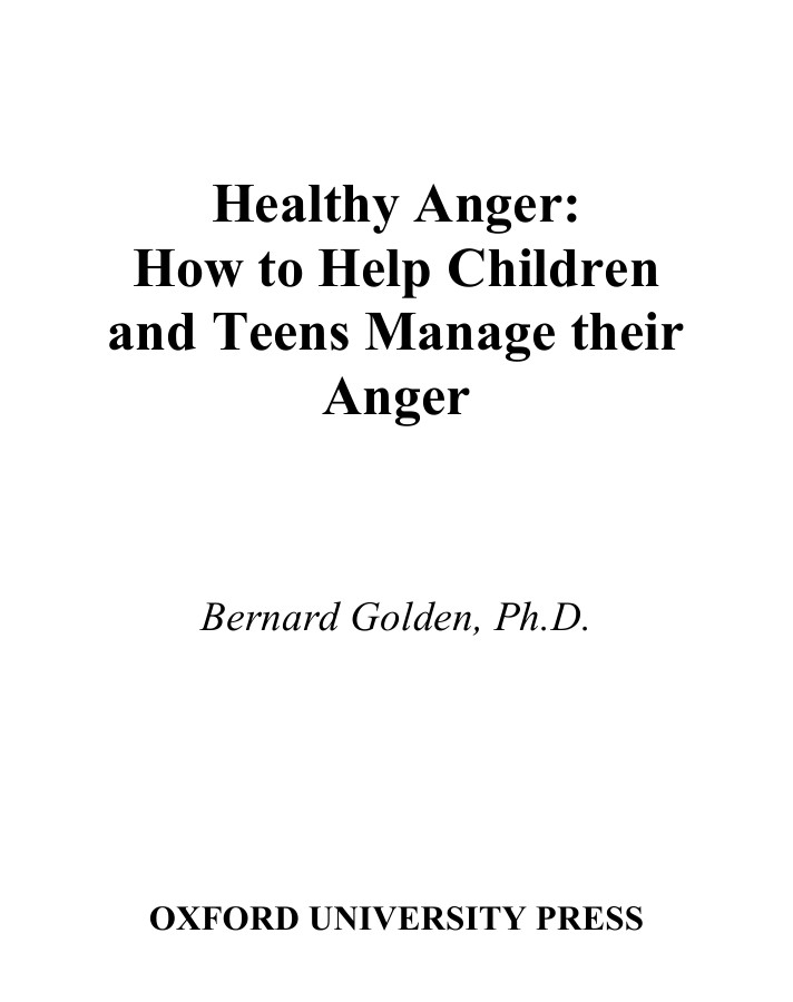 Healthy Anger