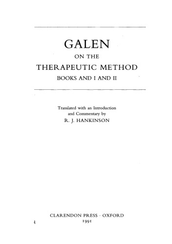 On The Therapeutic Method