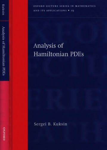 Analysis of Hamiltonian Pdes