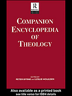 Companion Encyclopaedia of Theology