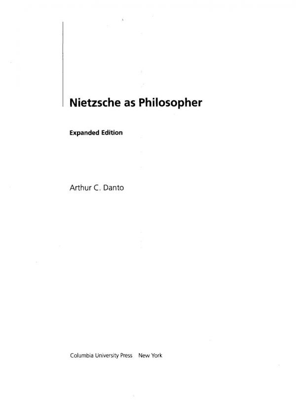 Nietzsche as Philosopher