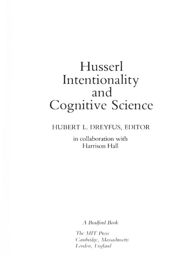 Husserl, Intentionality, and Cognitive Science