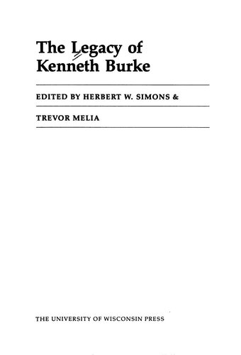 The Legacy of Kenneth Burke