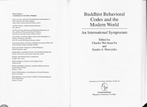 Buddhist Behavioral Codes and the Modern World