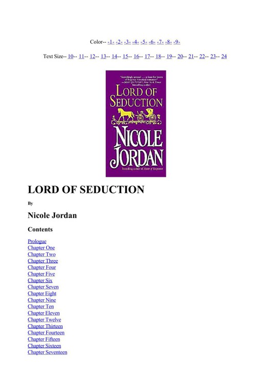 Lord of Seduction