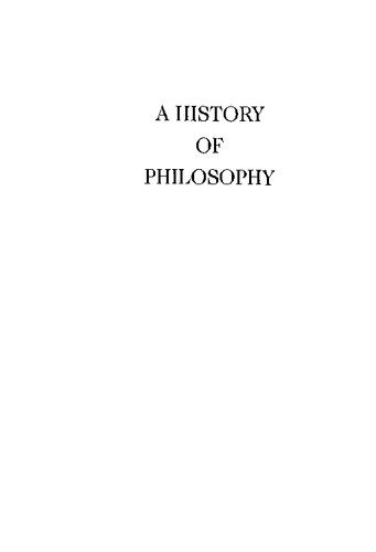 A History of Philosophy, Vol. 4