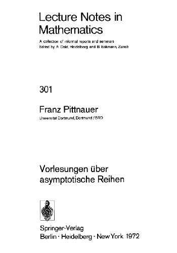 Vorlesungen über asymptotische Reihen