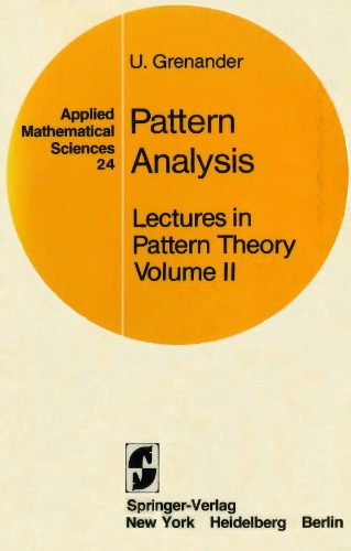 Lectures in Pattern Theory