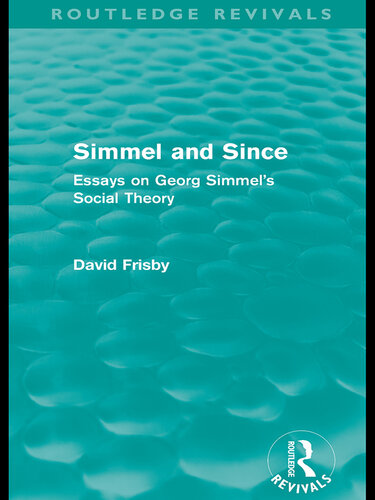 Simmel And Since