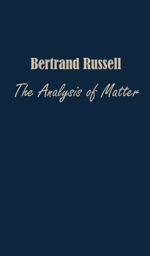 The Analysis of Matter