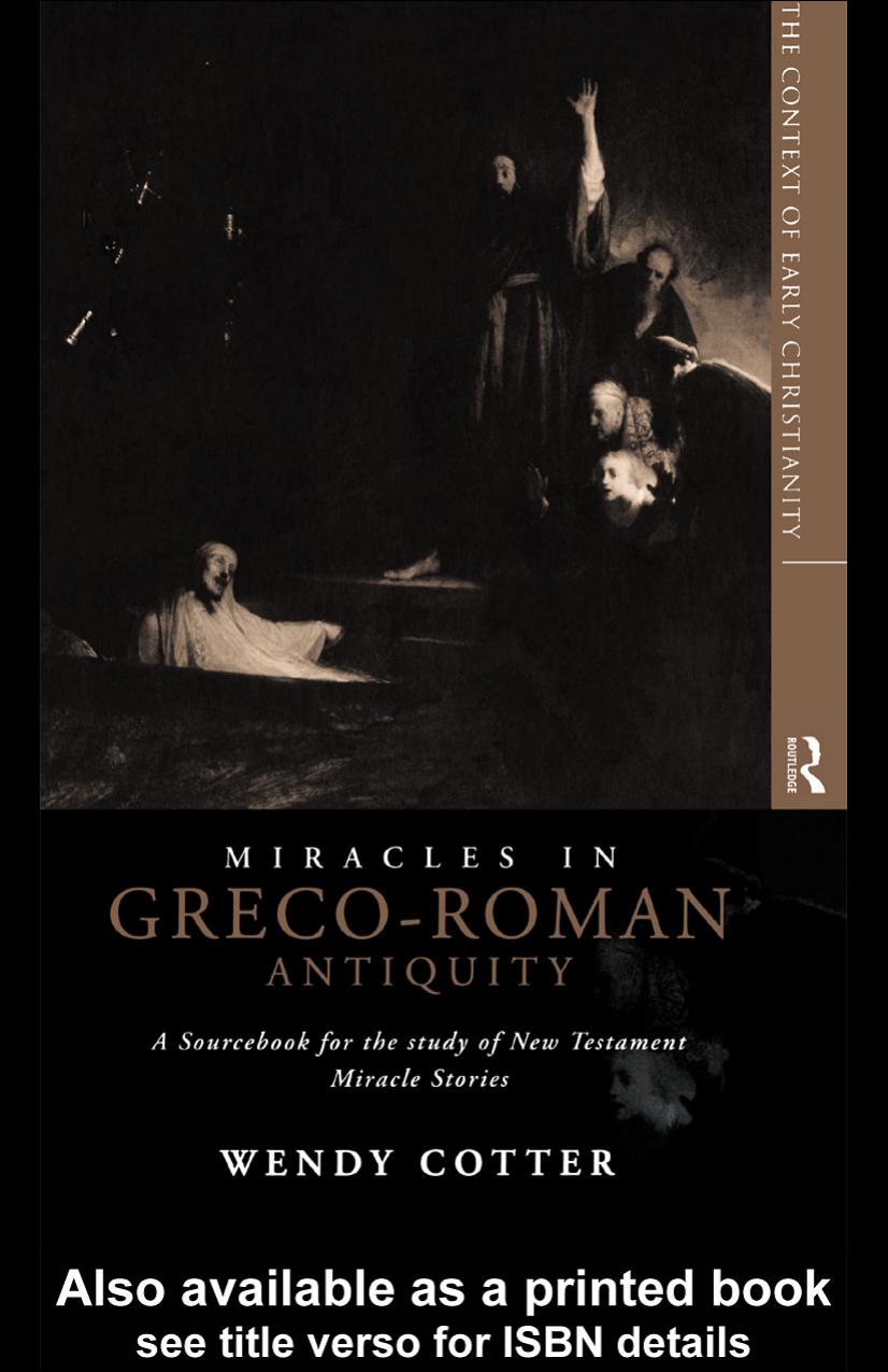 Miracles in Greco-Roman Antiquity