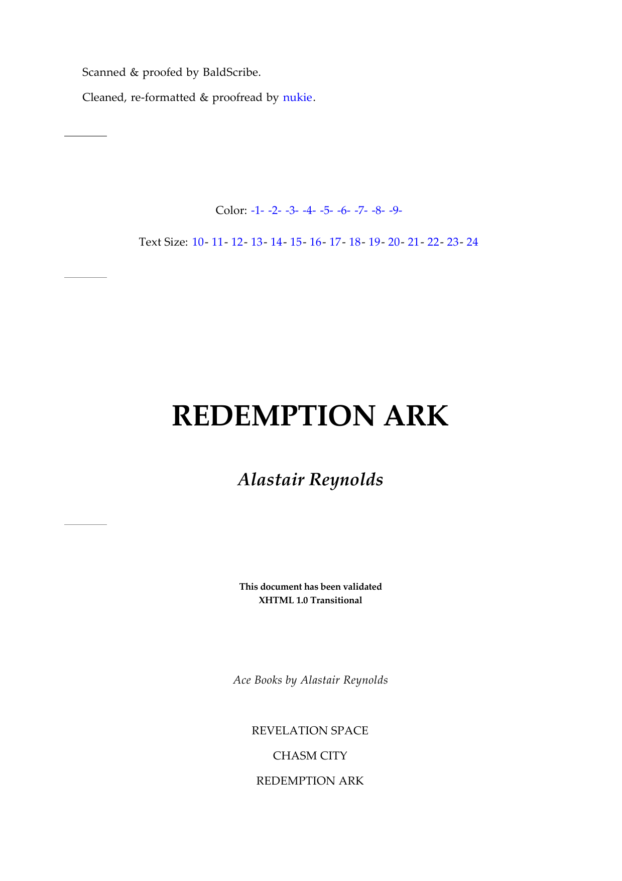 Redemption Ark