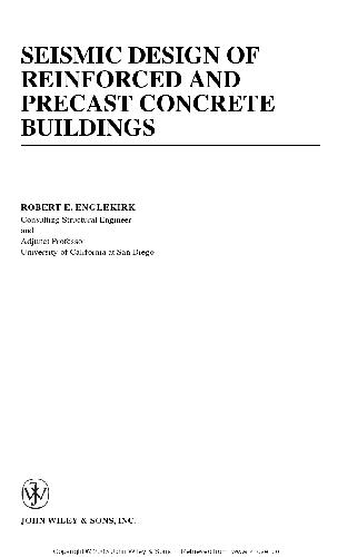 Seismic Design of Reinforced and Precast Concrete Buildings