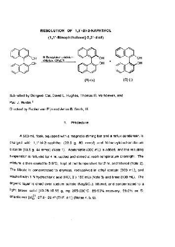 Organic Syntheses, Volume 76