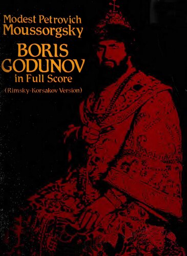 Boris Godunov in Full Score (Rimsky-Korsakov Version)