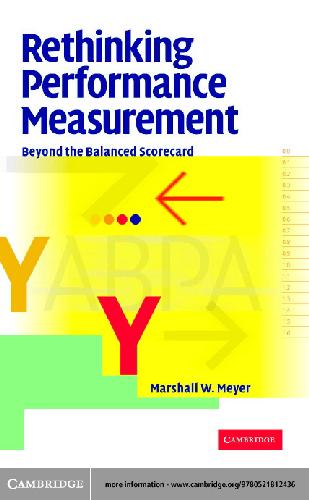 Rethinking performance measurement