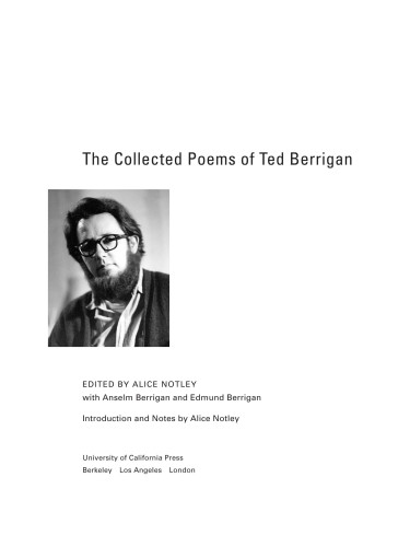 The Collected Poems of Ted Berrigan