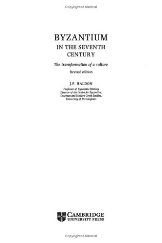 Byzantium In The Seventh Century