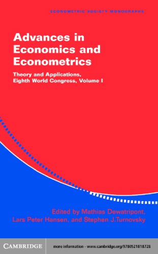 Advances in Economics and Econometrics