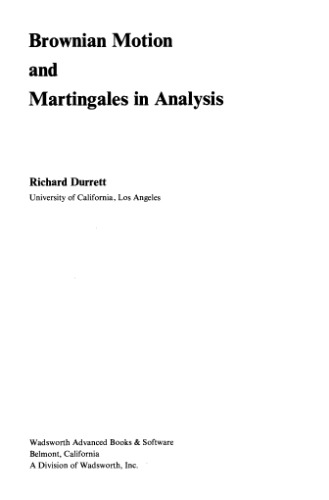 Brownian Motion &amp; Martingales Analysis