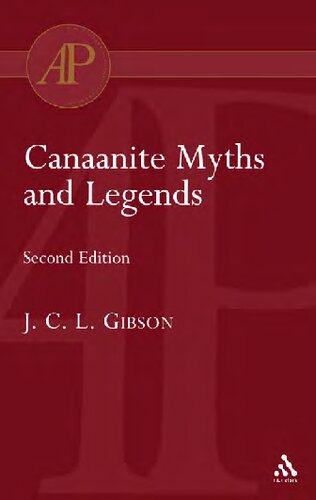 Canaanite Myths and Legends