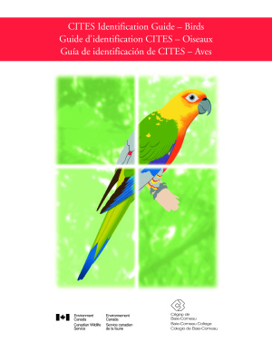 CITES identification guide - birds : guide to the identification of bird species controlled under the Convention on International Trade in Endangered Species of Wild Fauna and Flora = Guide d'identification CITES - oiseaux : guide d'identification des oiseaux 