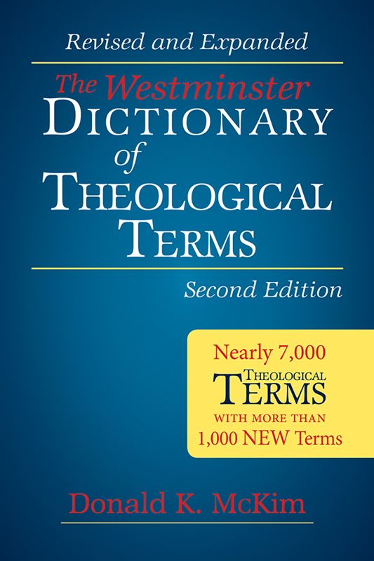 The Westminster Dictionary of Theological Terms