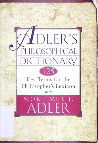 Adler's Philosophical Dictionary