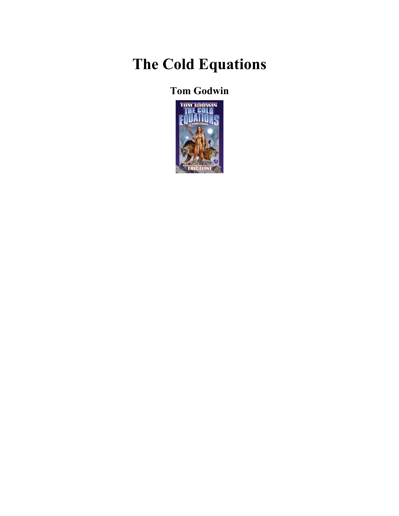 The Cold Equations and Other Stories