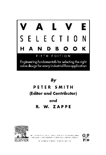 Valve Selection Handbook