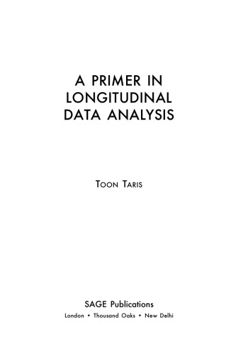 A Primer in Longitudinal Data Analysis