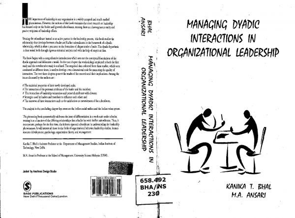 Managing Dyadic Interactions in Organizational Leadership