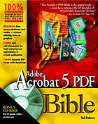 Adobe Acrobat 5 PDF Bible [With CDROM]