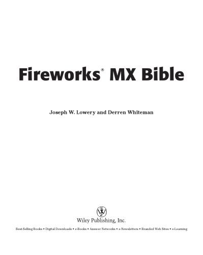 Fireworks MX Bible [With CDROM]