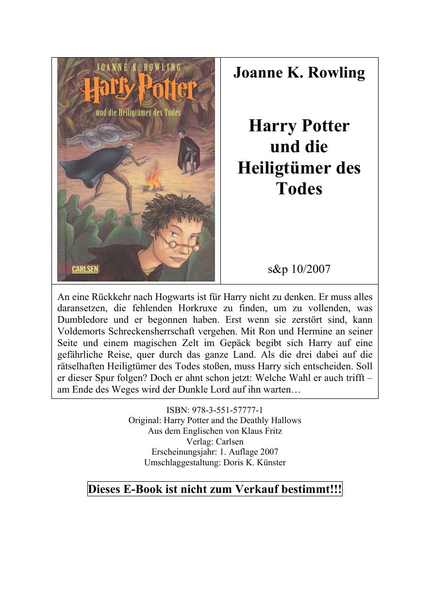 rd7 - Harry Potter und die Heiligtümer des Todes