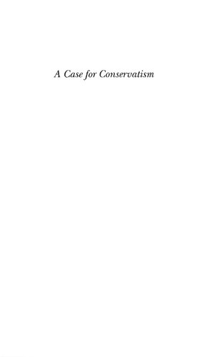 A Case for Conservatism