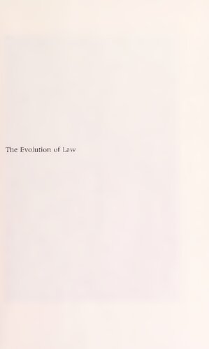 The Evolution Of Law