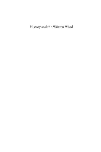 History and the Written Word